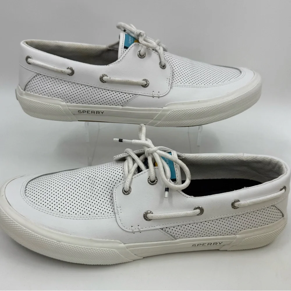 Sperry “Soletide” 2-Eye Sneakers White STS23160 Low Top Mesh Mens 12‎ Top Sider